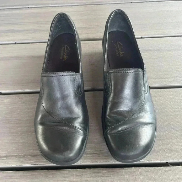 Clarks Bendables Women’s May Poppy Loafer Leather Shoes Size 9M #38629 - Picture 1 of 5